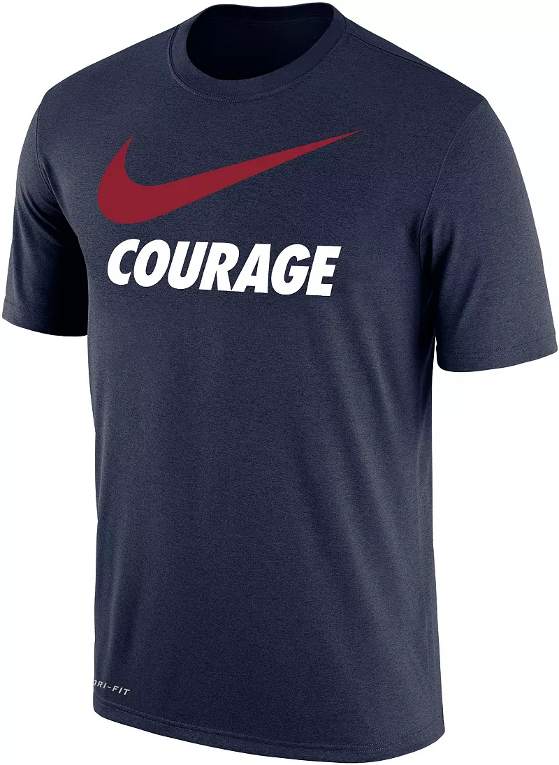 

Темно-синяя футболка Nike North Carolina Courage Swoosh Dri-FIT