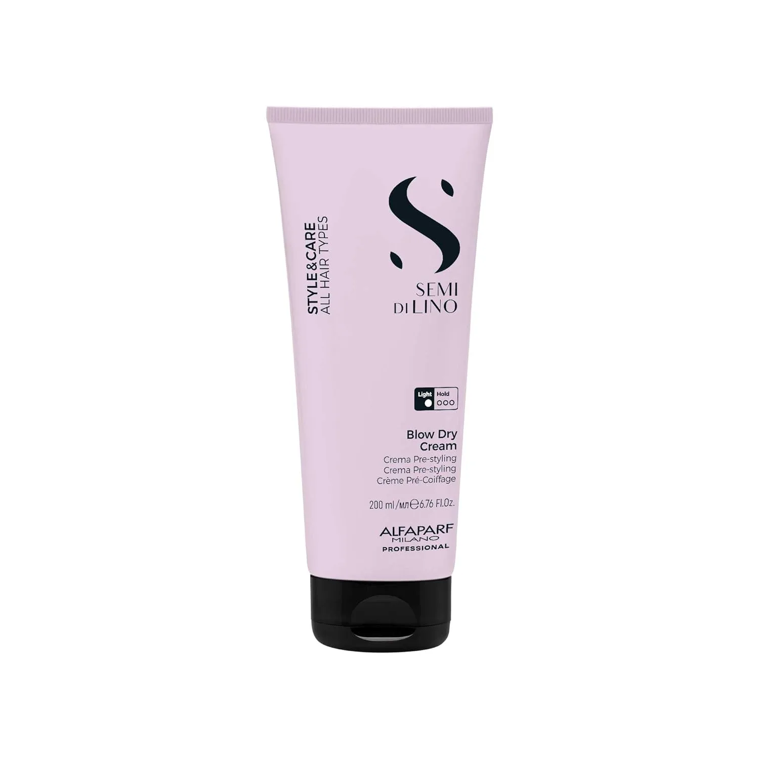 Крем для укладки волос Alfaparf Milano Semi di Lino Style & Care Blow Dry Cream - Легкая фиксация - Крем для укладки волос для всех типов волос - Термозащита (200 мл)