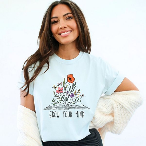 

Футболка с принтом Grow your mind Simply Sage Market, Chambray, Зеленый, Футболка с принтом Grow your mind Simply Sage Market, Chambray