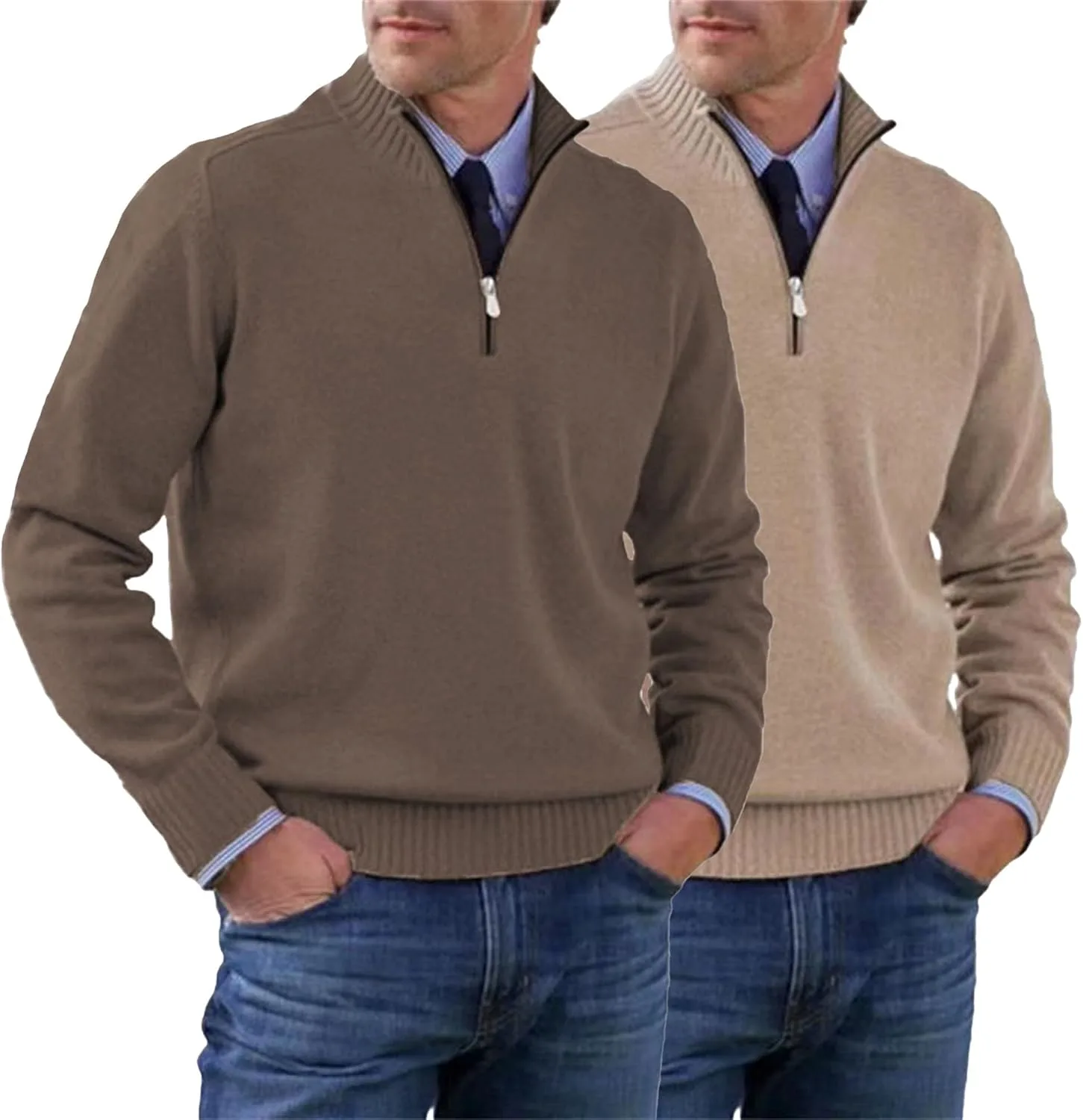 

Мужской свитер 2Pack с воротником-стойкой, Slim Fit SWJGLITTR