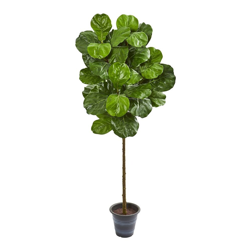 

почти естественный 5 футов. Искусственное дерево Fiddle Leaf Nearly Natural, зеленый