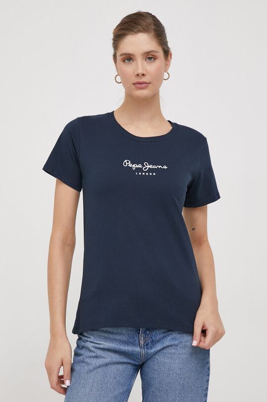 

Футболка Wendys из хлопка Pepe Jeans, темно-синий