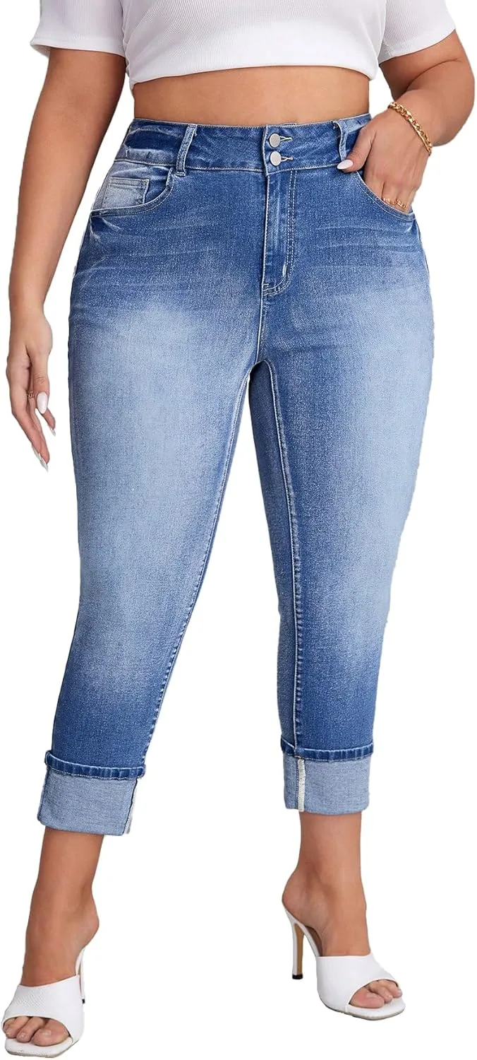 

Женские джинсы Curvy Totally Shaping Ankle Straight Plus Size VigorFusion