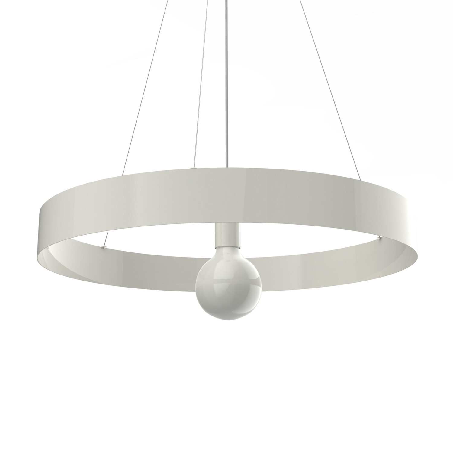 

Подвесной светильник Lumicom, 60x60x6 см, белый глянцевый