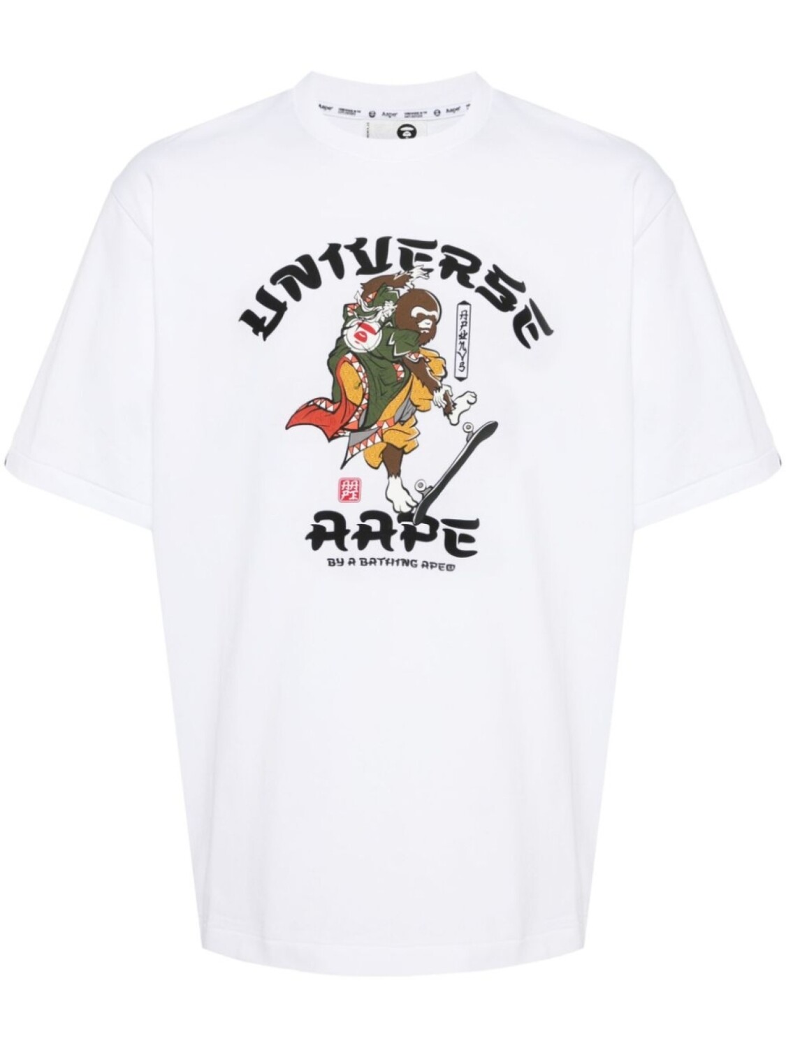 

Футболка с графичным принтом AAPE BY *A BATHING APE, белый