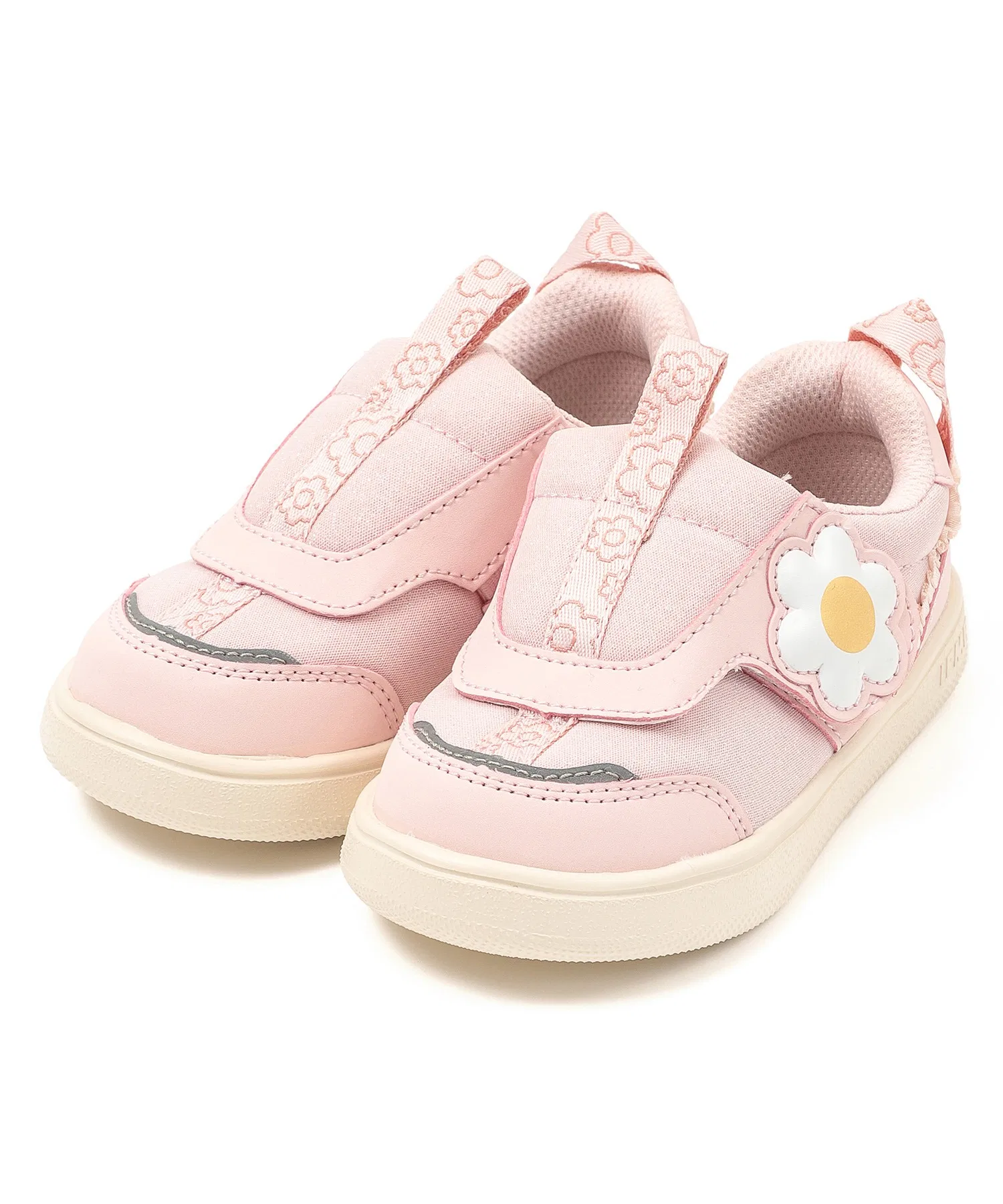 Детские кроссовки IFME CALIN Daisy с цветочным принтом розовые