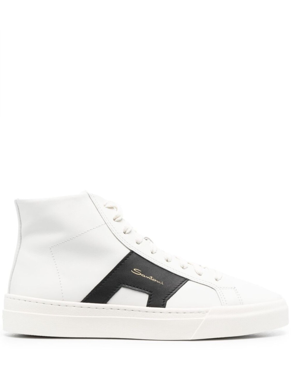 

Santoni высокие кеды с логотипом, белый
