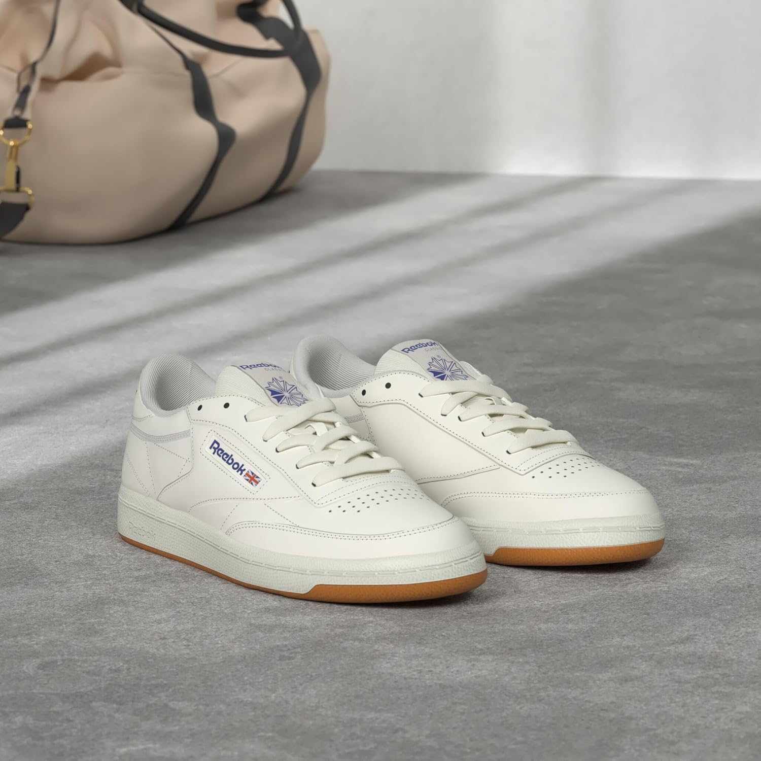 Мужские кроссовки Reebok Club C 85, повседневная спортивная обувь белого цвета для мужчин — фото 2