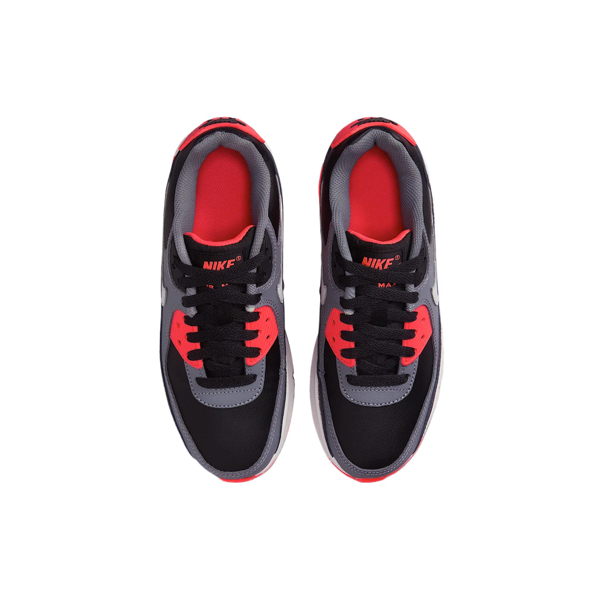 Nike Кроссовки для бега Air Max 90 Kids' Black/Cool Gray/Bright Deep Red/Photon Gray Kids' — фото 4