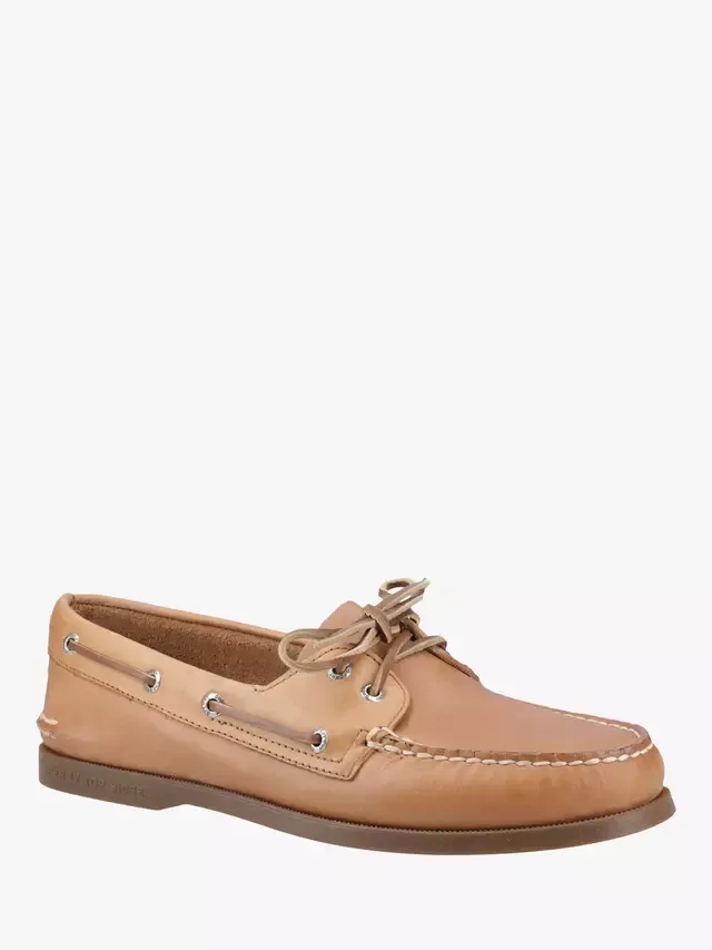 Оригинальные лодочные туфли Gold Cup с двумя люверсами и широкой посадкой Sperry, Brown — фото 2