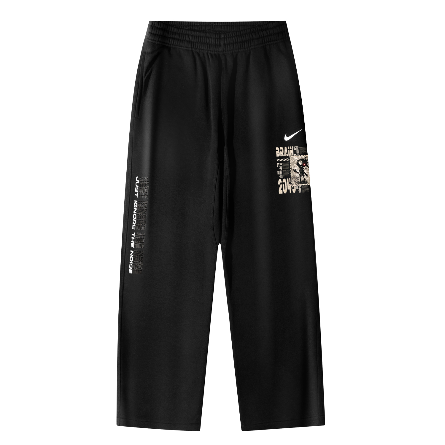 

Nike Клубные брюки OH Pant Swoosh NF вязаные спортивные штаны унисекс Black