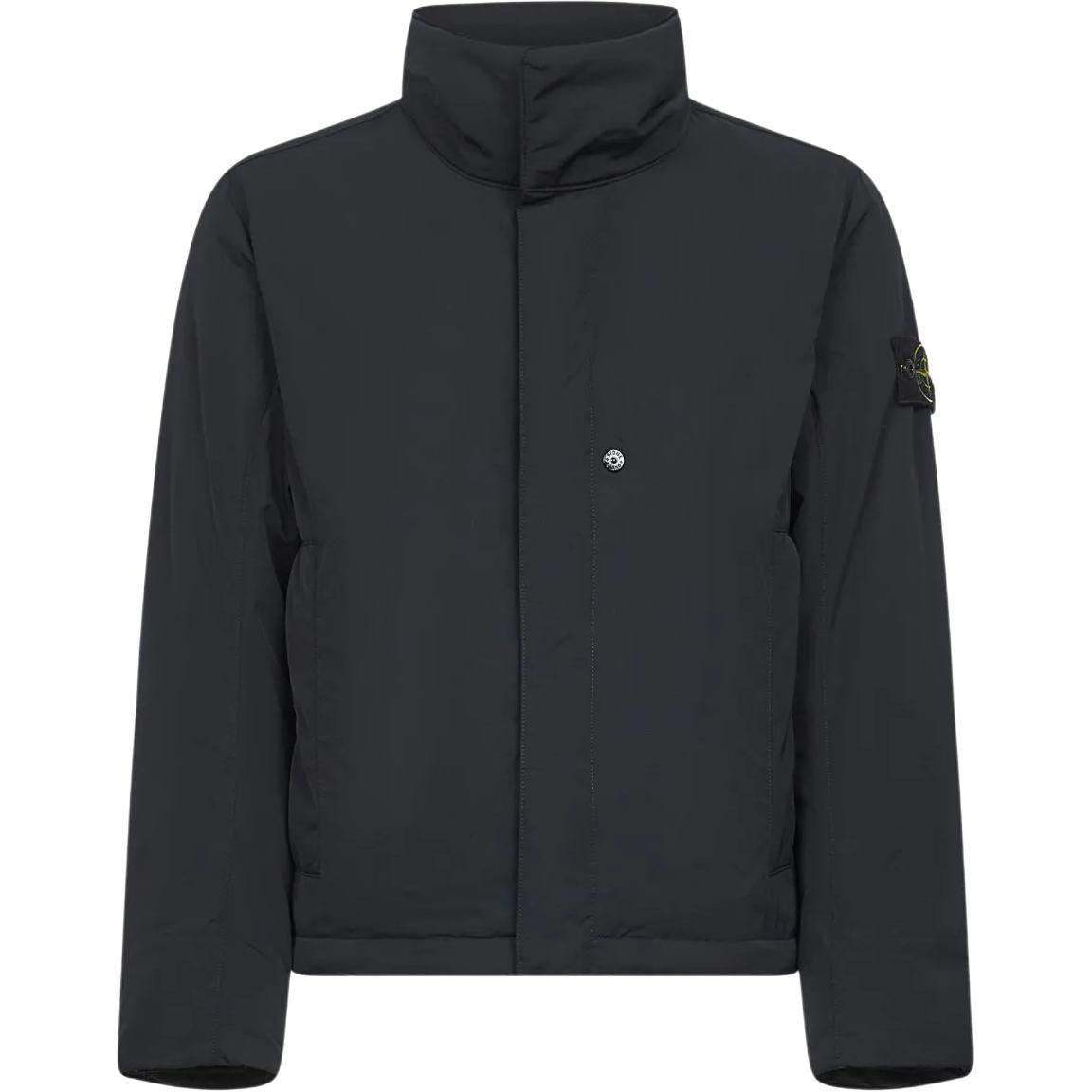 

STONE ISLAND Куртка с высоким воротником и логотипом, Black