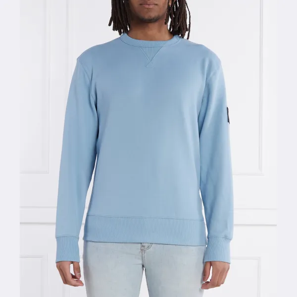 

Толстовка обычного кроя со значком Calvin Klein, синий