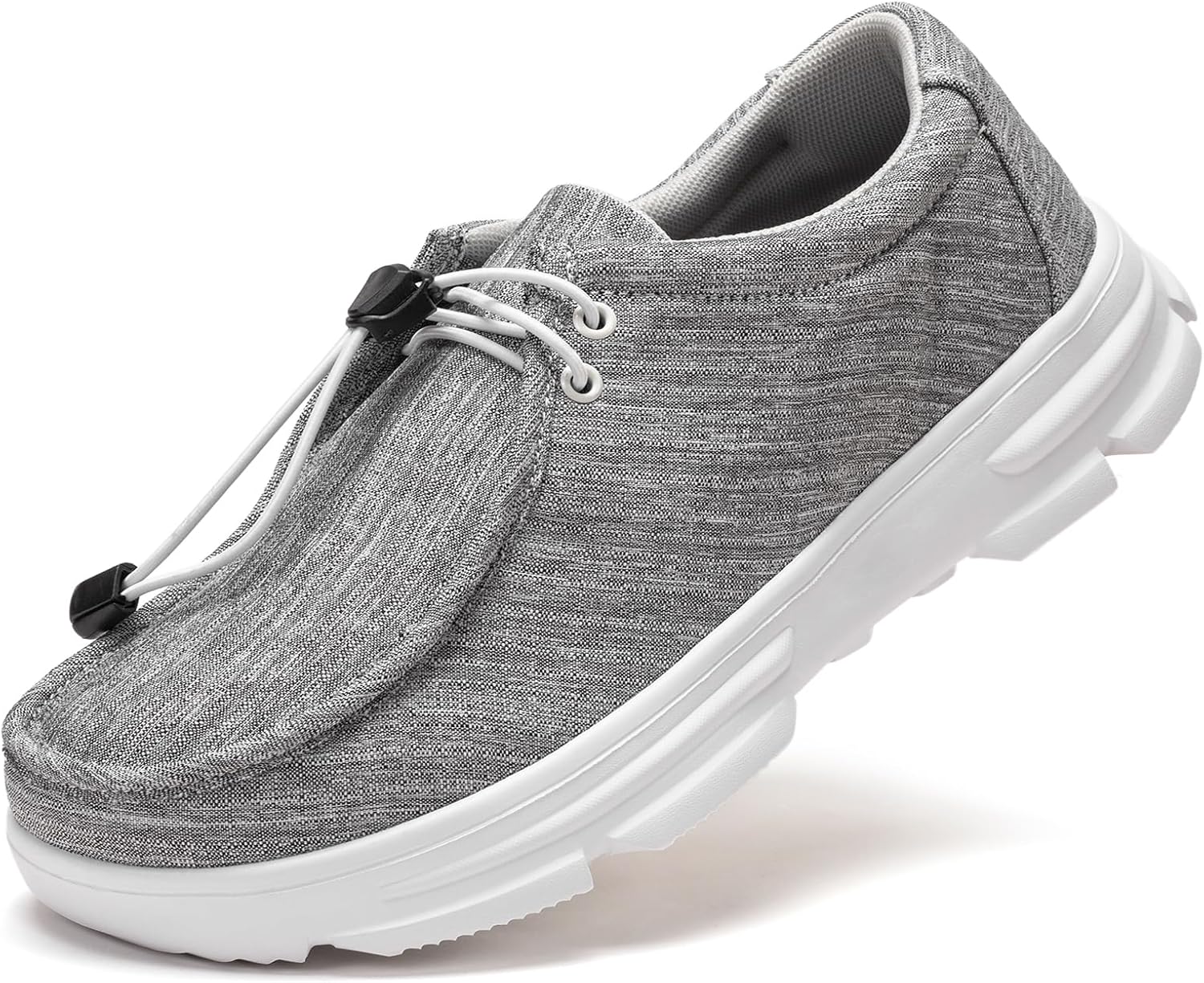 

Мужские повседневные лоферы с широкой посадкой, слипоны, удобные и дышащие, с подошвой с поддержкой свода стопы Teohrw, серый