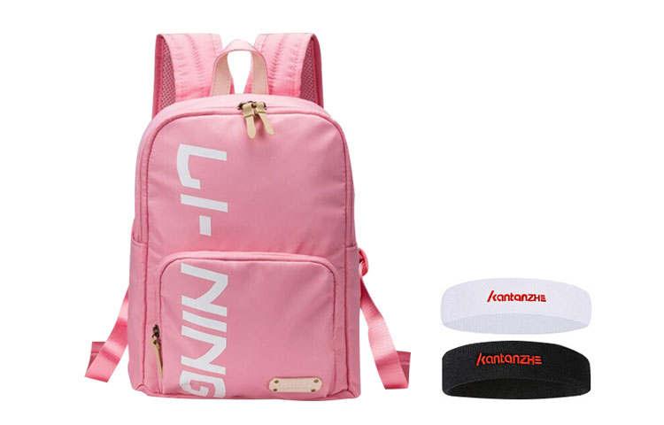 

LINING Полиамидный рюкзак унисекс розовый, Pink+KTZ Random Color Headband