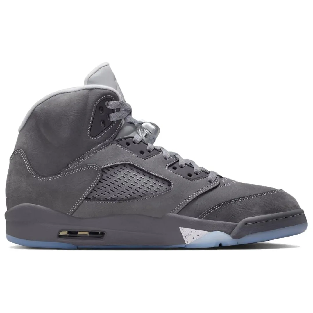 Jordan Кроссовки Air 5 Mid top Vintage мужские серые — фото 3
