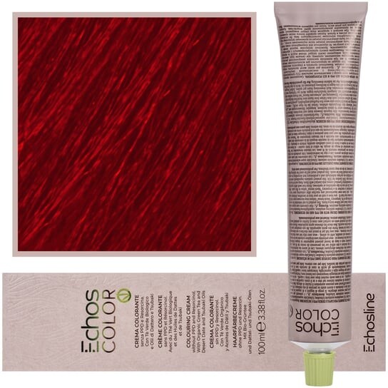 

Мл, кремовая, стойкая краска для волос с пчелиным воском 6.666 Very Intense Red Dark Blonde Echosline, Estyling Echos Color, 100, Echosline Estyling