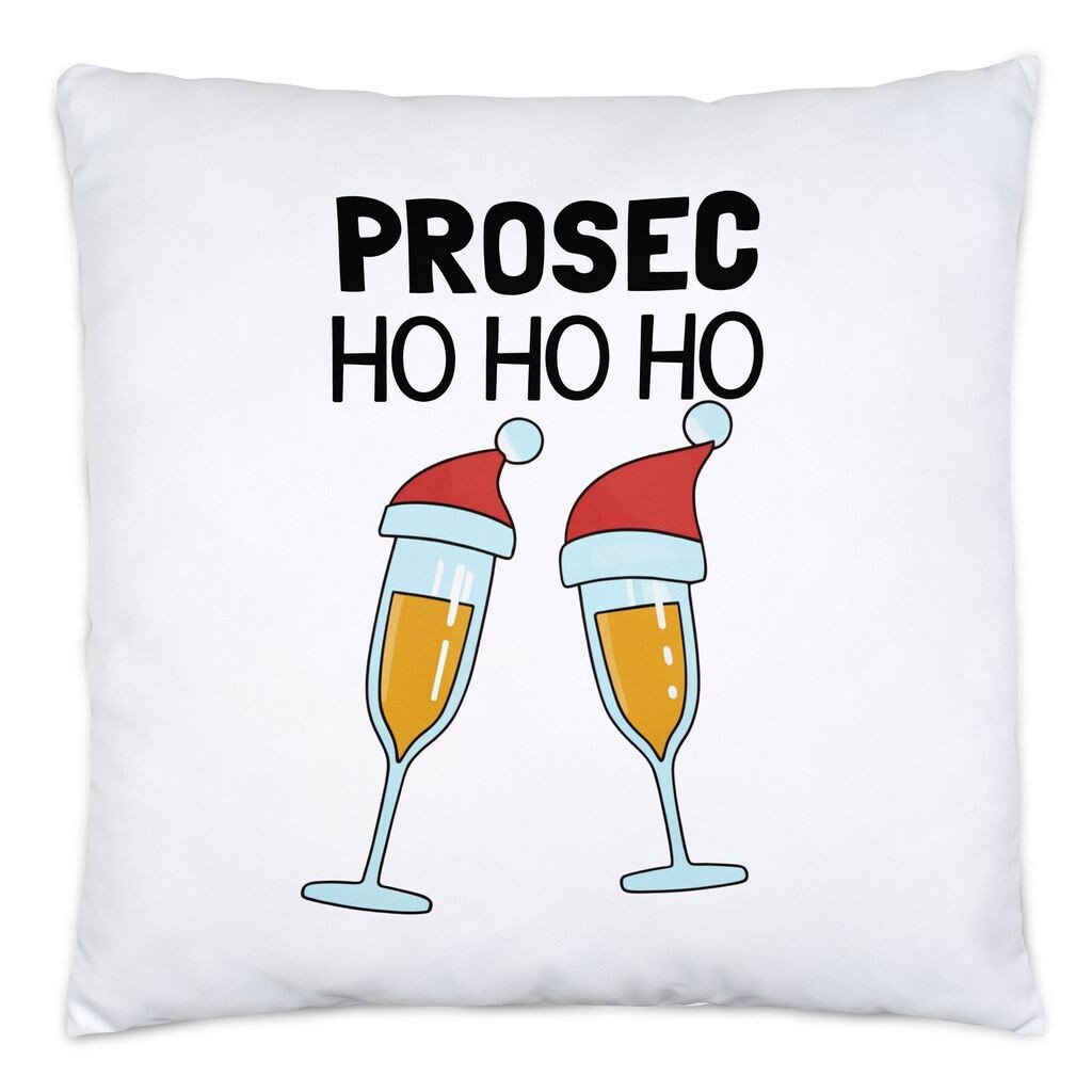 

Подушка Prosec Ho Ho Ho с наполнителем Рождественский забавный Санта-Клаус X-Mas Hey!Print