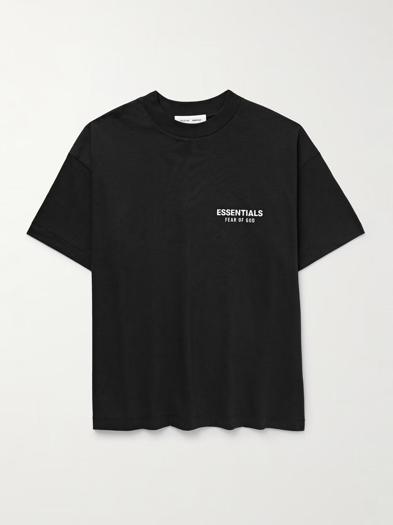 

Футболка из хлопкового джерси с логотипом FEAR OF GOD ESSENTIALS, черный