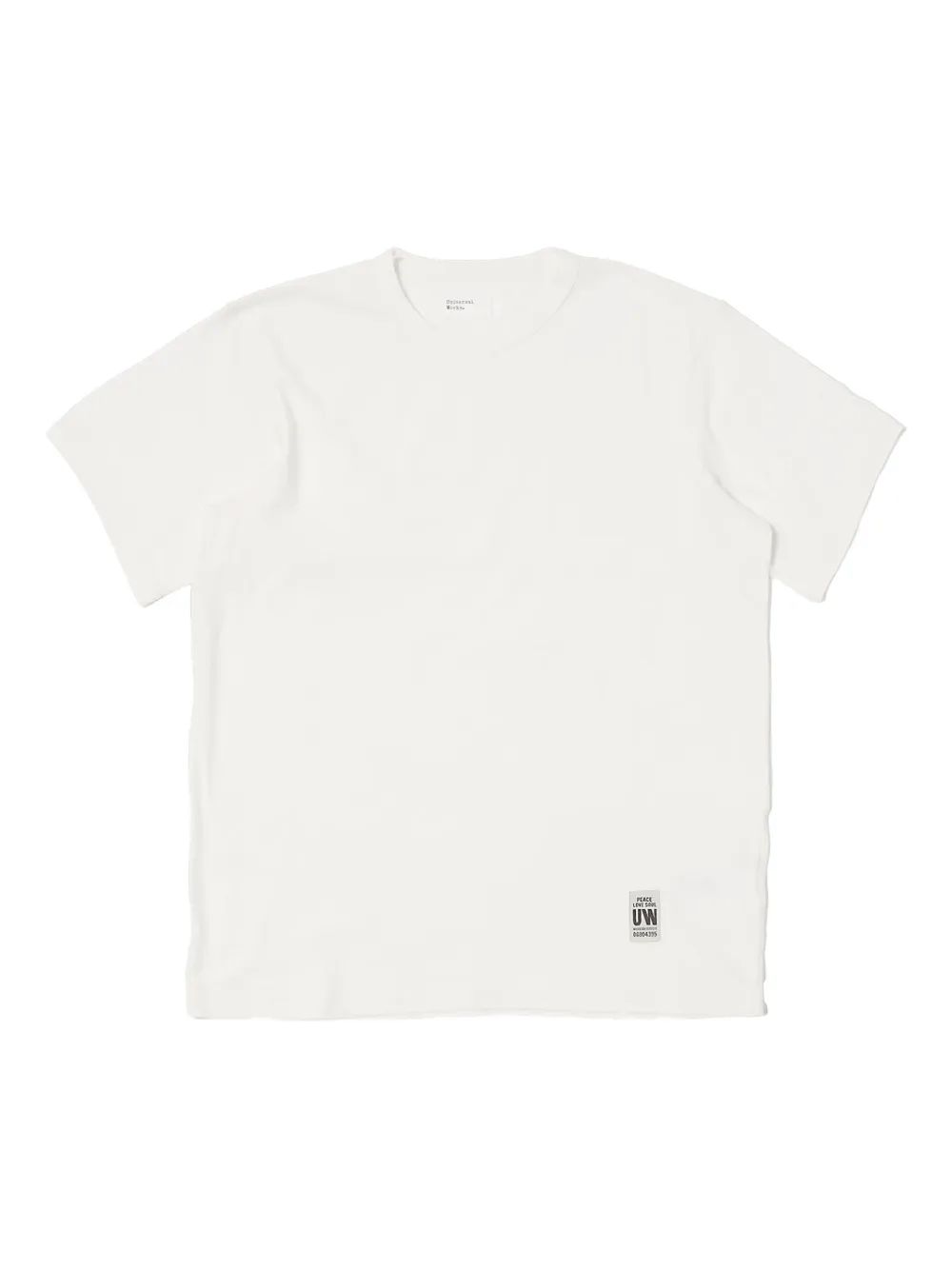 

Футболка с круглым вырезом и короткими рукавами Universal Works, белый