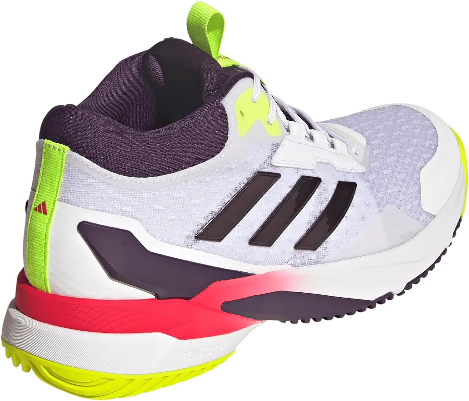 Мужские кроссовки для волейбола Adidas Crazyflight 6 Mid Indoor - белые, белый/красный — фото 4