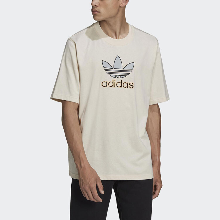 Футболка мужская светло-коричневая Adidas Originals, коричневый — фото 2
