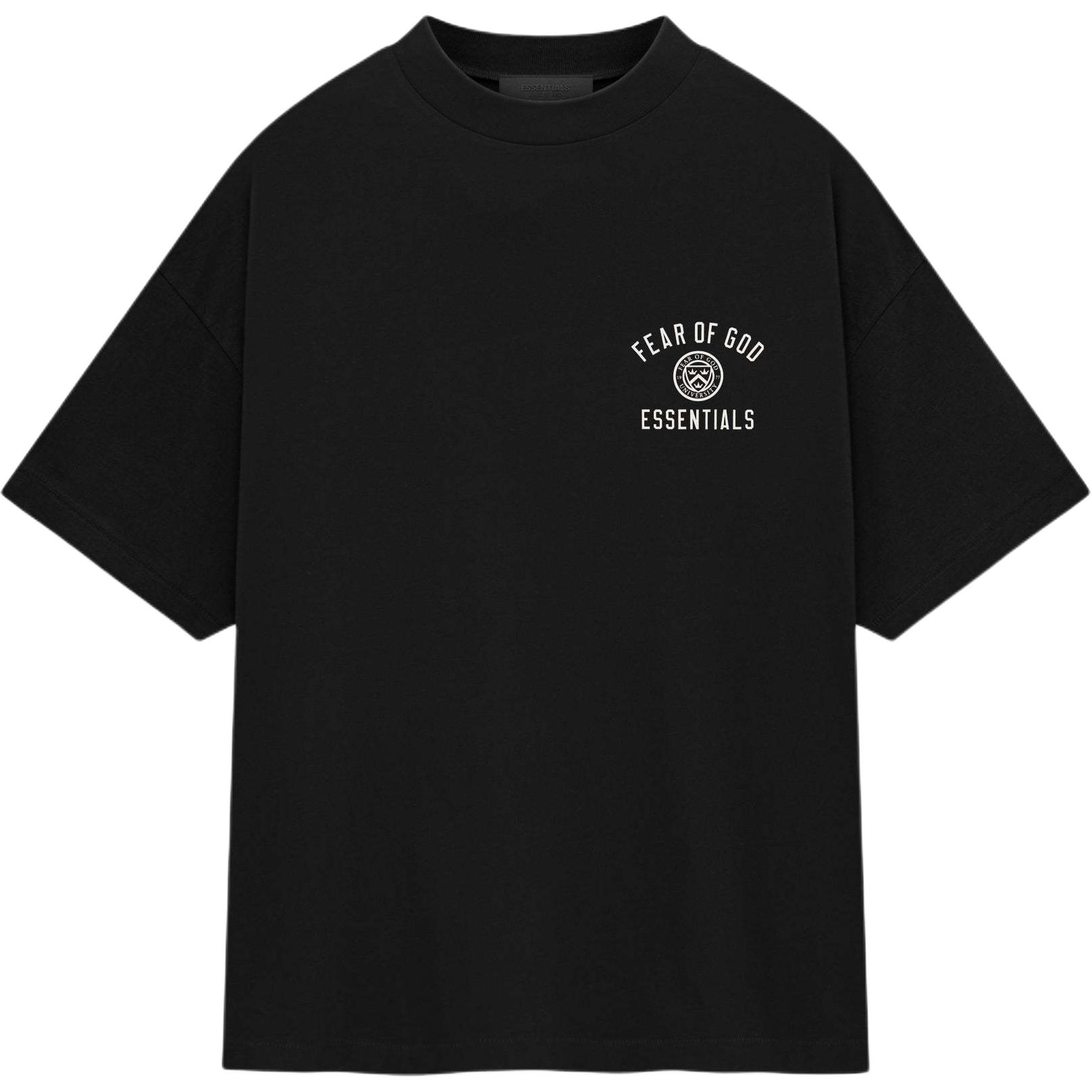 Футболка с круглым вырезом FW24 Fear Of God Essentials, Цвет Meteorite Black/Черный — фото 2
