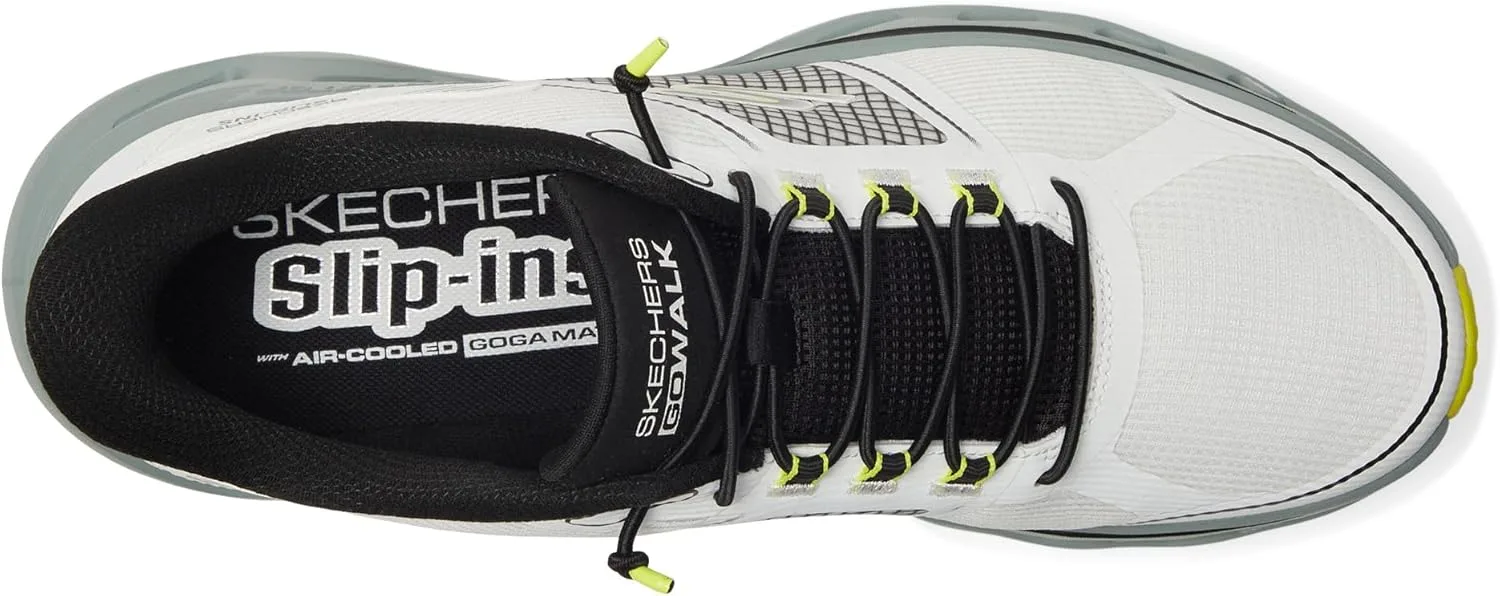 Мужские кроссовки Skechers Go Walk Glide Step 2.0 Zalor Hands Free, белый/черный — фото 2