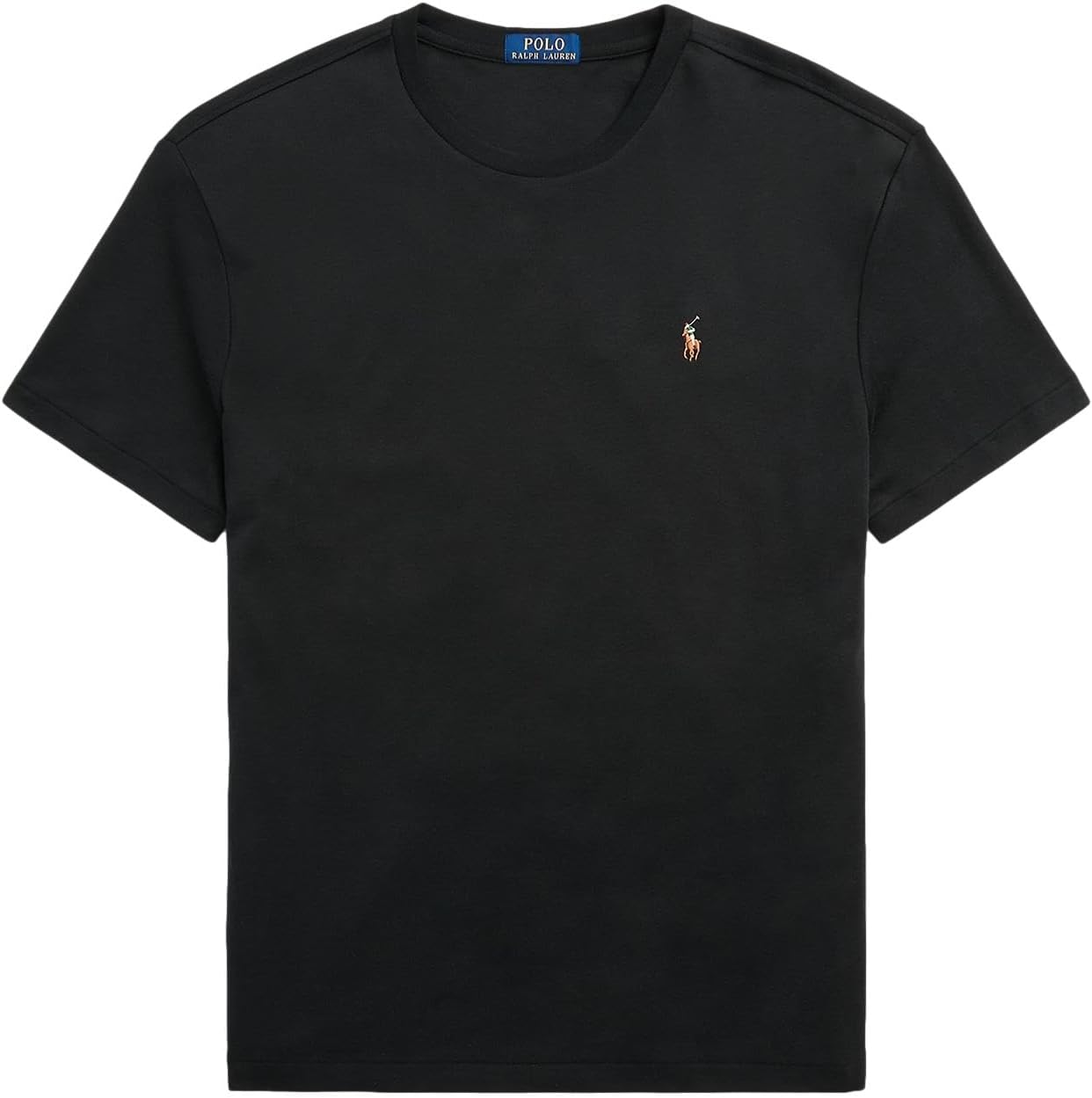 

Мужская футболка POLO RALPH LAUREN из хлопкового джерси с круглым вырезом, Rl Black Multi-Colored Pony.
