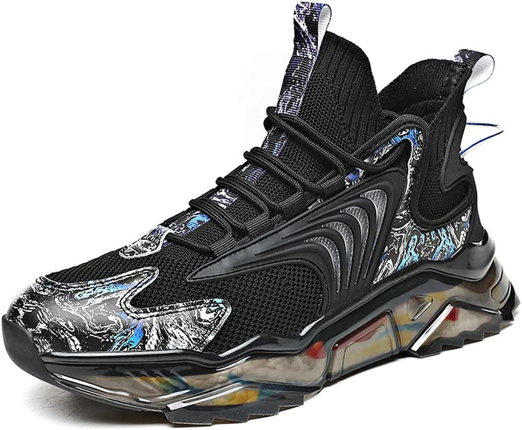 

Мужские кроссовки GSIGUL для бега, с сеткой, дышащие, для тенниса, ходьбы и тренировок в зале, черный