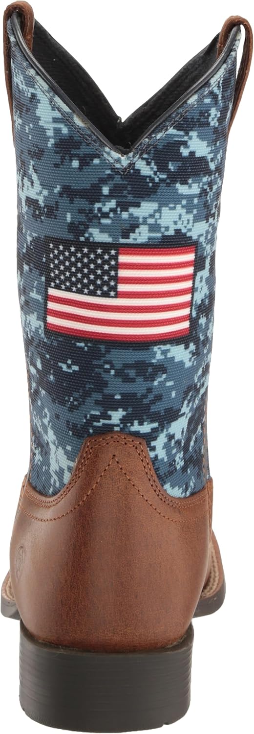Детские вестерн-бутсы Ariat Patriot, синий — фото 3