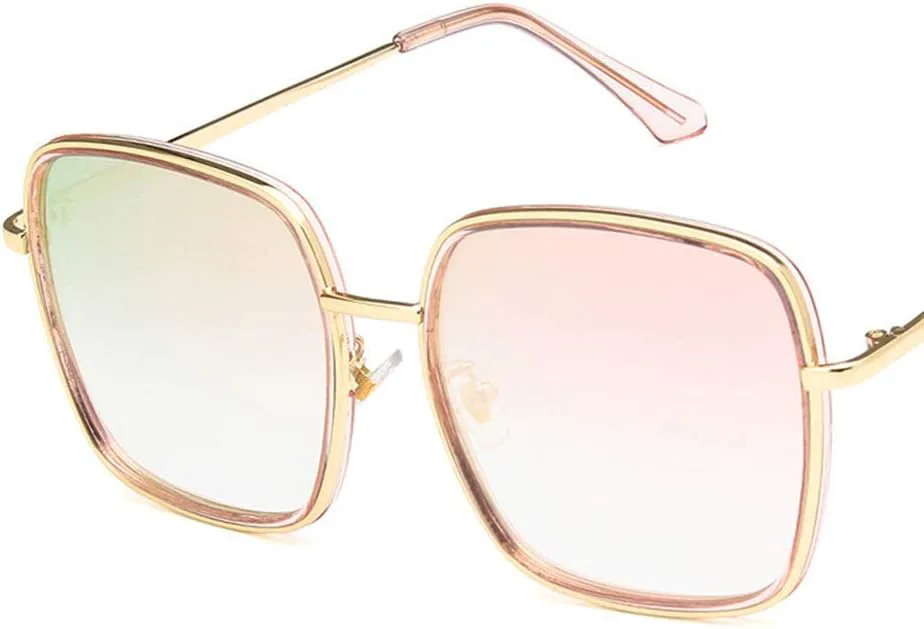 

Солнцезащитные очки Shiratori унисекс, модные, ярко-черные, серые, для отдыха, квадратные, неполяризованные, с защитой от УФ-излучения UV400, Pink Pink Mercury