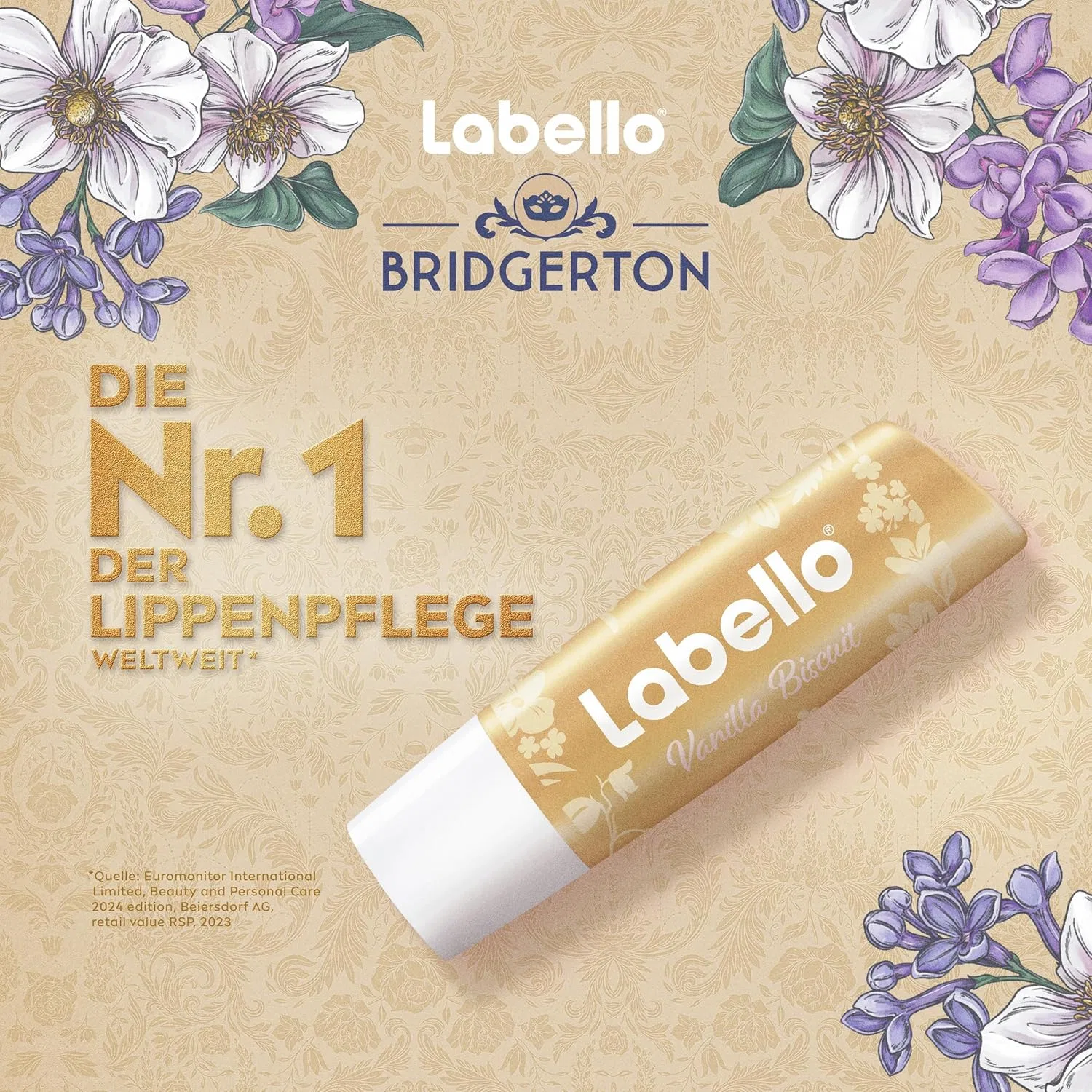 Бальзам для губ Labello «Vanilla Biscuit» Limited Edition Bridgerton Labello — фото 4