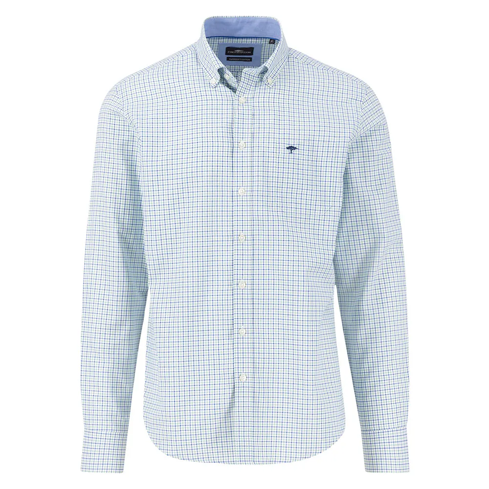 

Рубашка Fynch Hatton Summer Oxford Check, синий