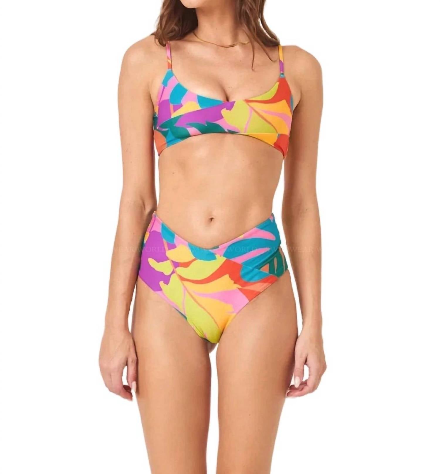 

Женские классические бикини-трусики High Tide в тропическом стиле L Space, going tropical