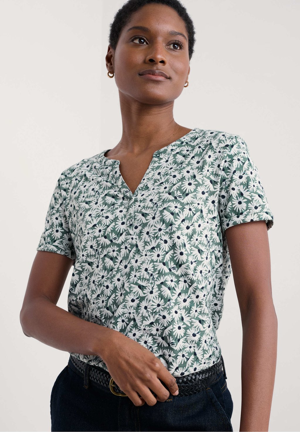 

Футболка с принтом WATERFLOW Seasalt Cornwall, зеленый