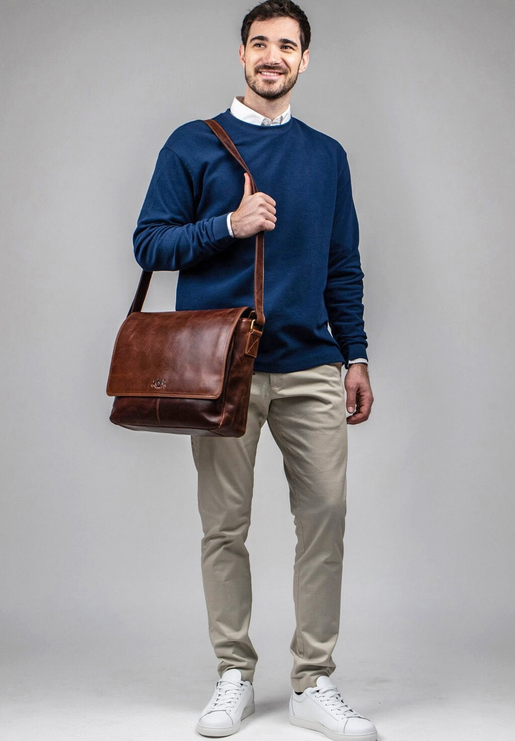 

Сумка для ноутбука XL MESSENGER BAG SPENCER 15" SID & VAIN, коричневый