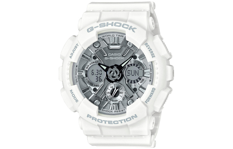

CASIO Часы Men Liquid Crystal/Analog Dual Display Series Silver Watch GMA-S120MF-7A1