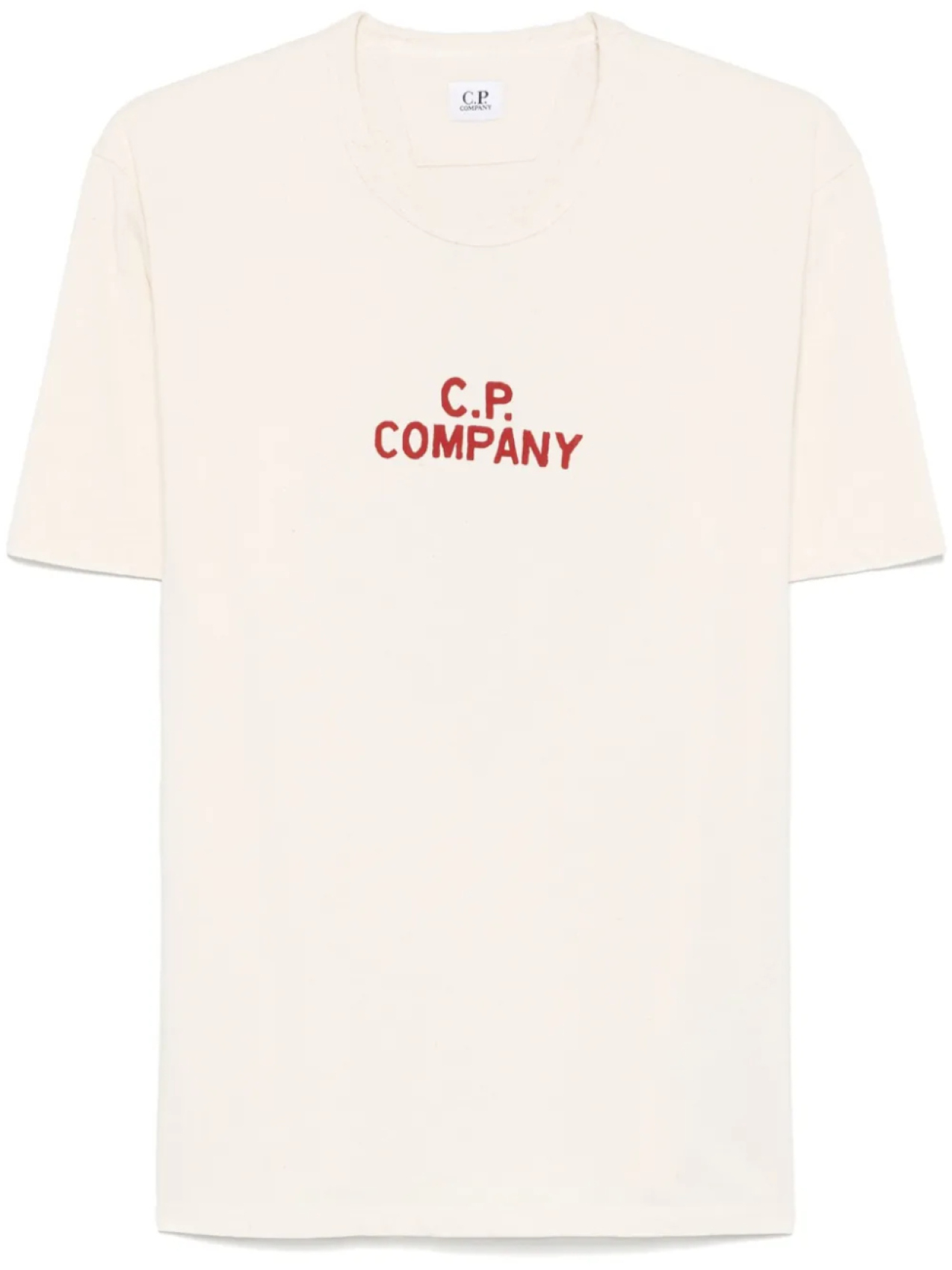 

C.P. Company футболка с логотипом, нейтральный цвет