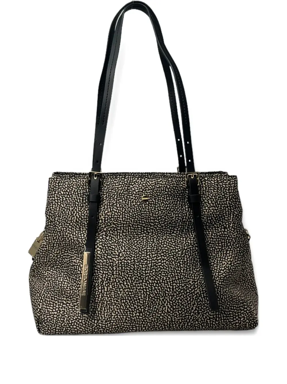 

Сумка среднего размера с принтом на плечо Borbonese, черный