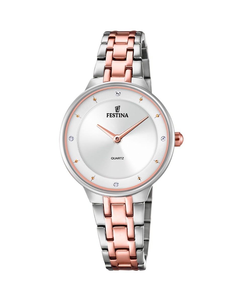 

Женские часы F20626/1 Mademoiselle из двухцветной стали Festina, серебро