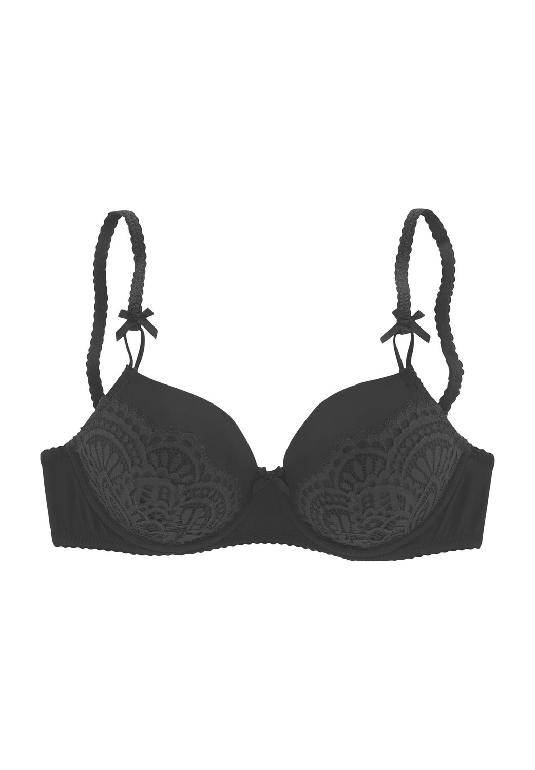 

Женский бюстгальтер на косточках Aurora с цветочной вышивкой LASCANA, черный
