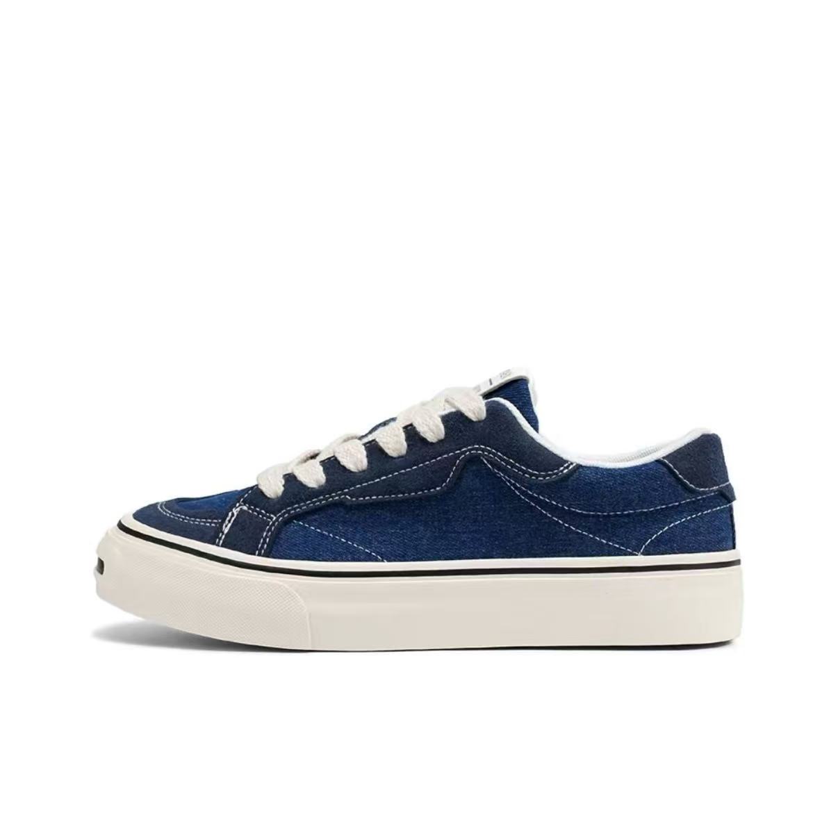 

OBWA Низкие скейтерские кроссовки мужские деним синие, цвет Denim Blue