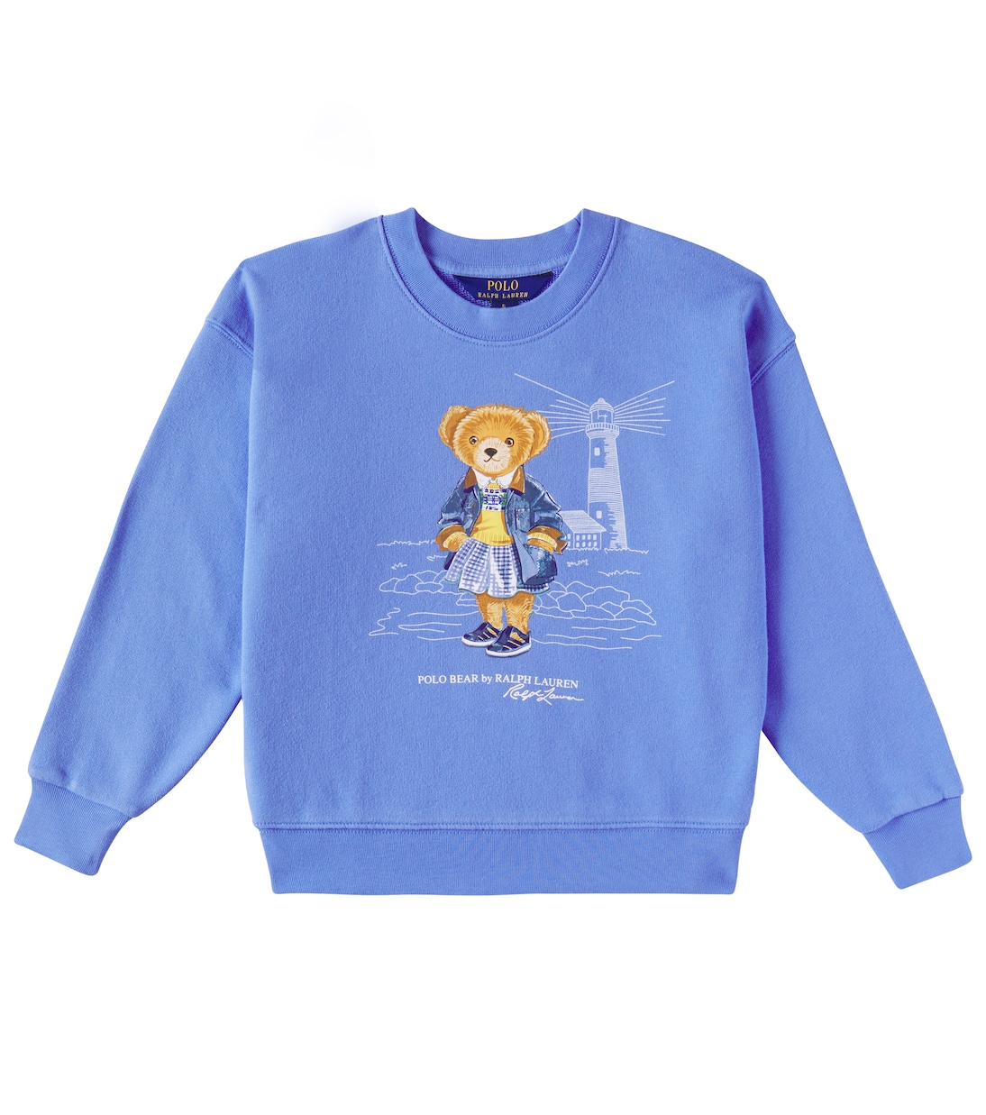 

Толстовка Polo Bear из хлопкового джерси Polo Ralph Lauren Kids, Harbor Island Blue