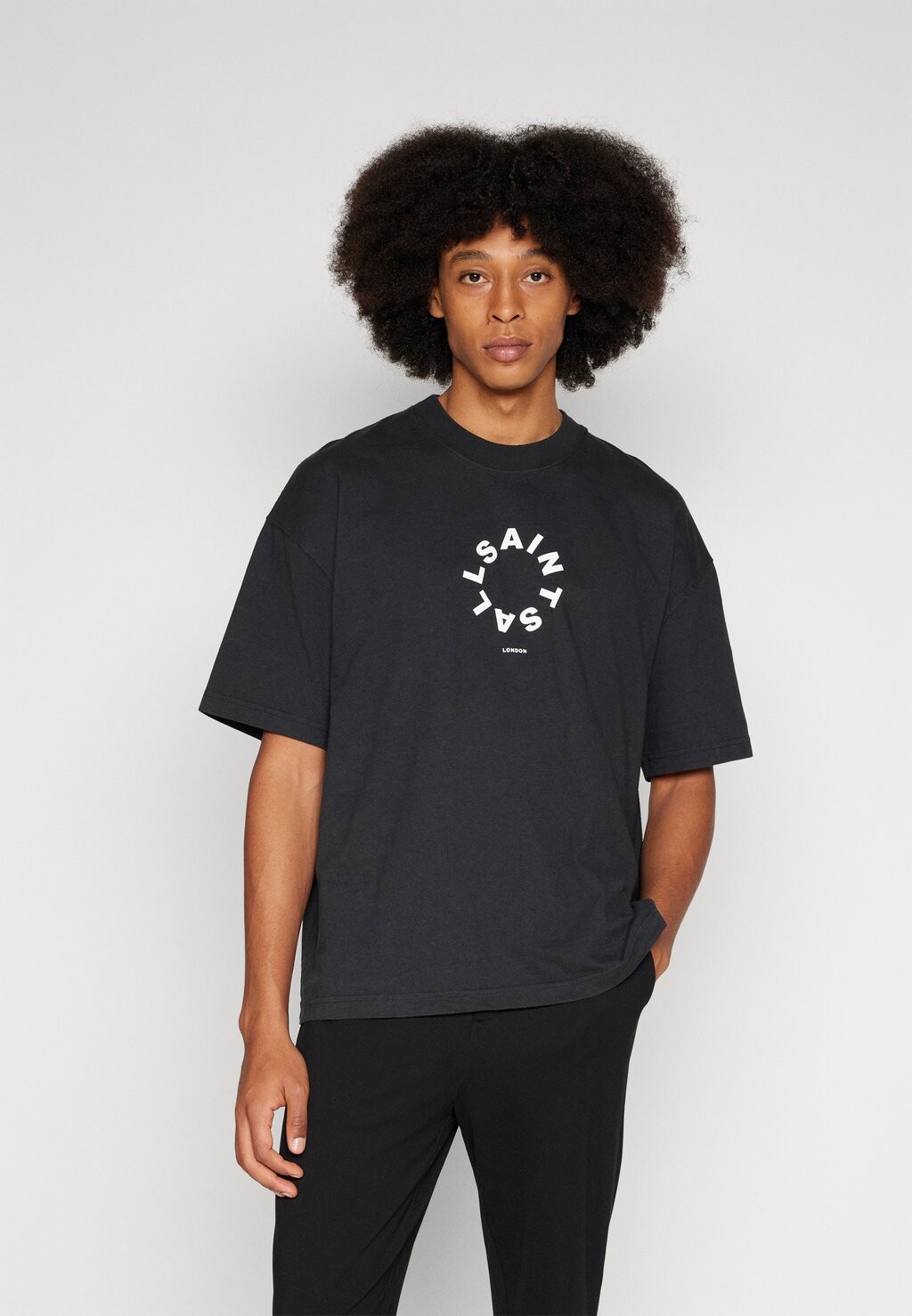 

Футболка с принтом Tierra AllSaints, черный