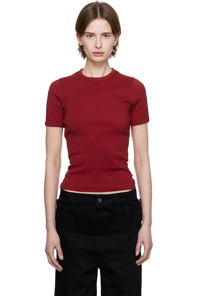 

Футболка Heritage Courrèges, цвет ruby