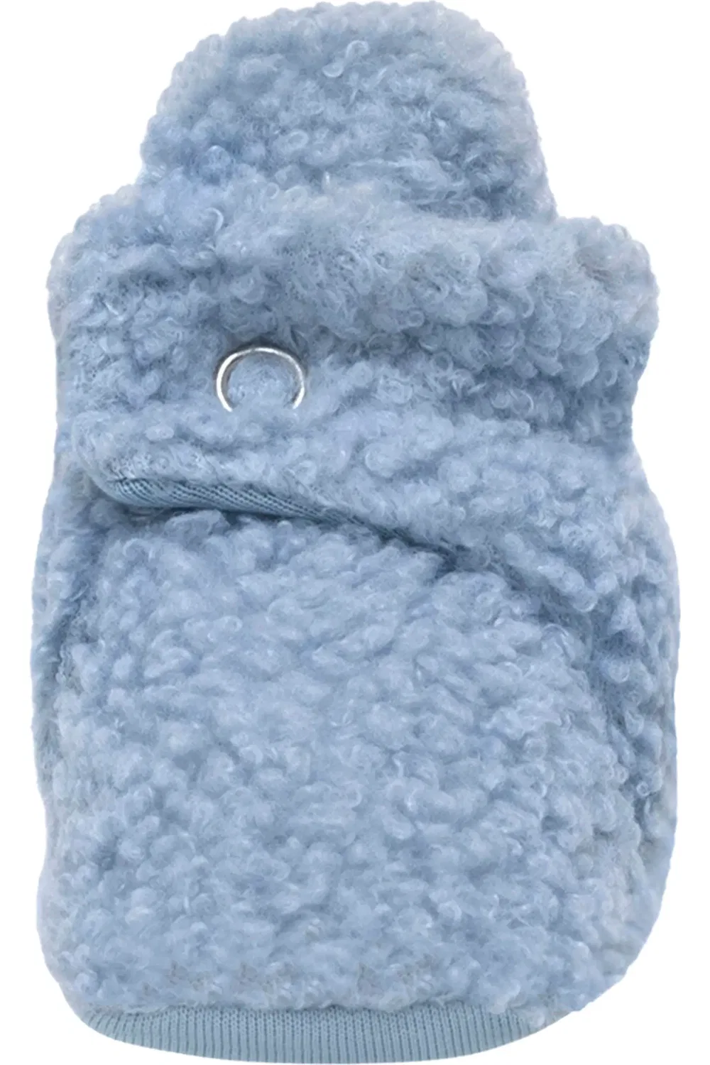 Пинетки для неходячих детей с мягкой подошвой Faux Shearling Robeez, светло-голубой — фото 3