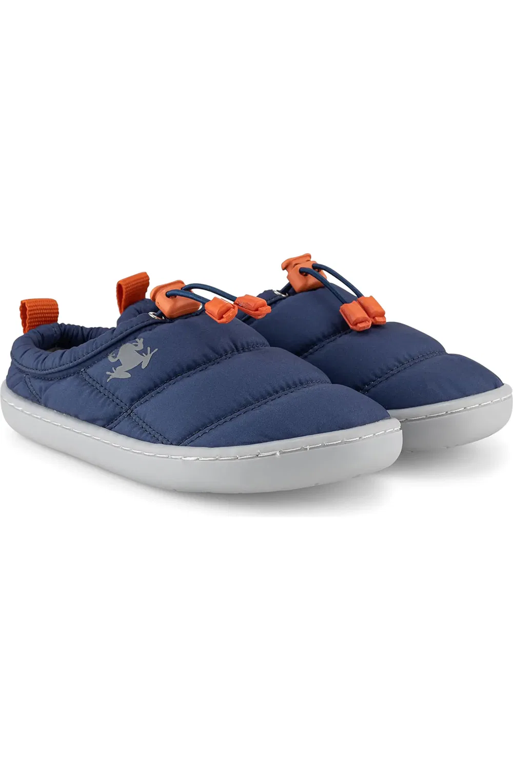 Детские тапочки слипоны на широкую стопу Hoppuff Hopfrög Kids, Dynamic Navy