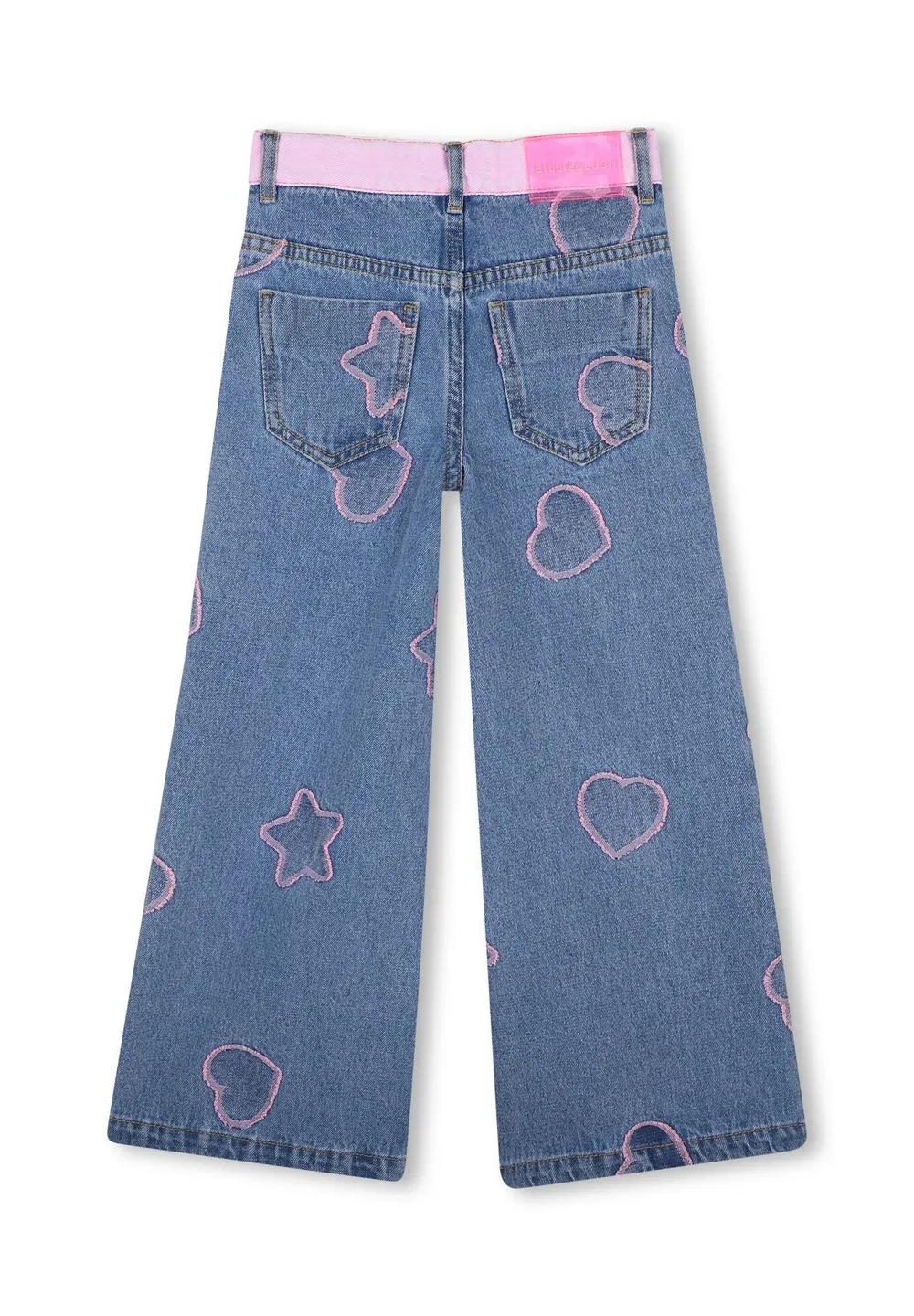 Джинсовые брюки для девочки - расклешенные джинсы Billieblush, Denim Blue — фото 2