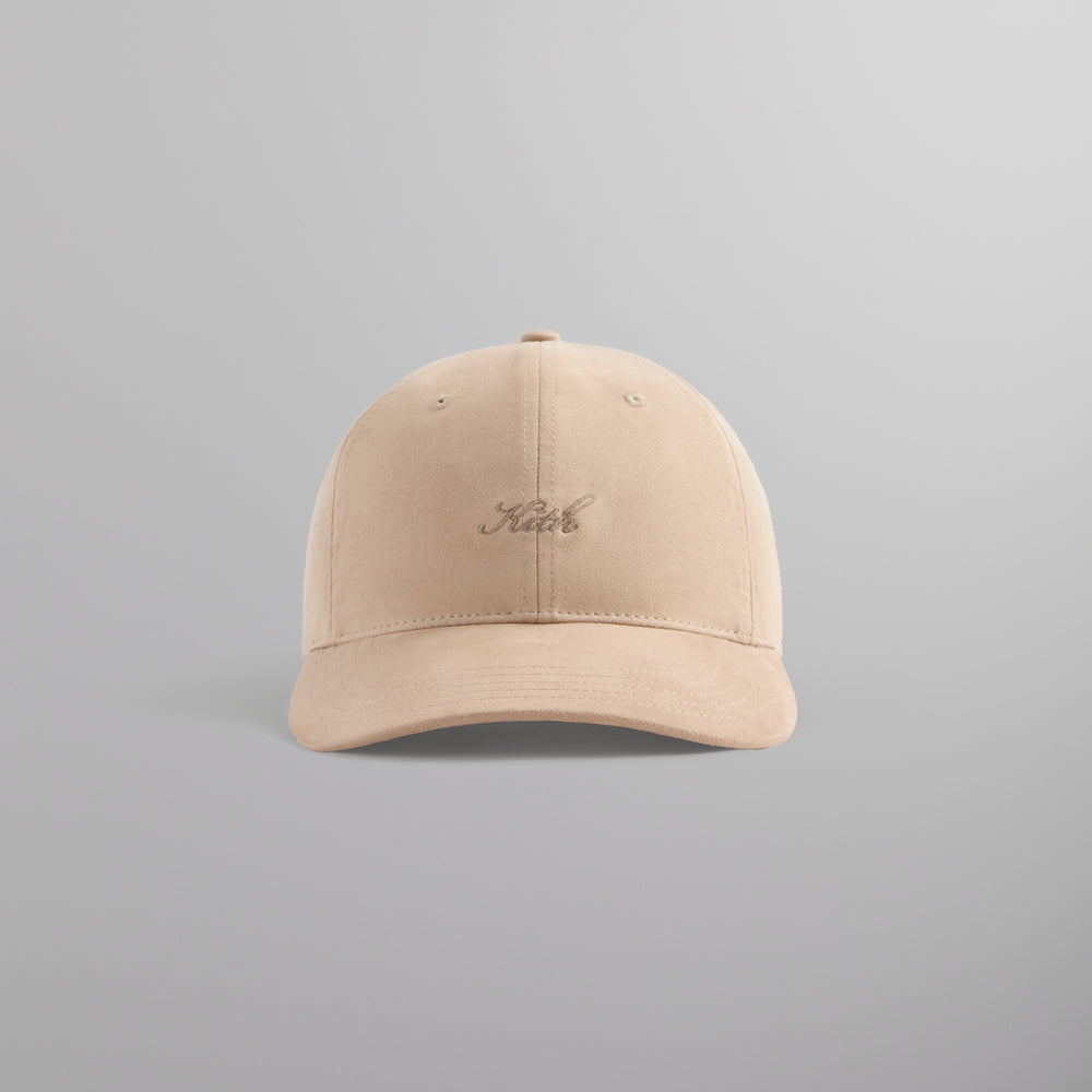 

Бейсболка Kith Microsuede Two Tone Kith Script Aaron Cap, цвет Muslin